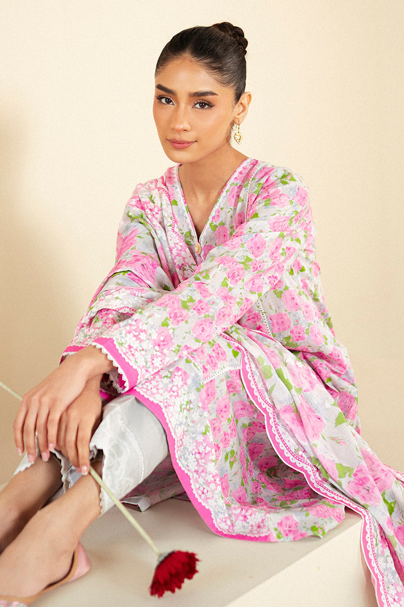 FLORAL WIND-3 PIECE LAWN SUIT