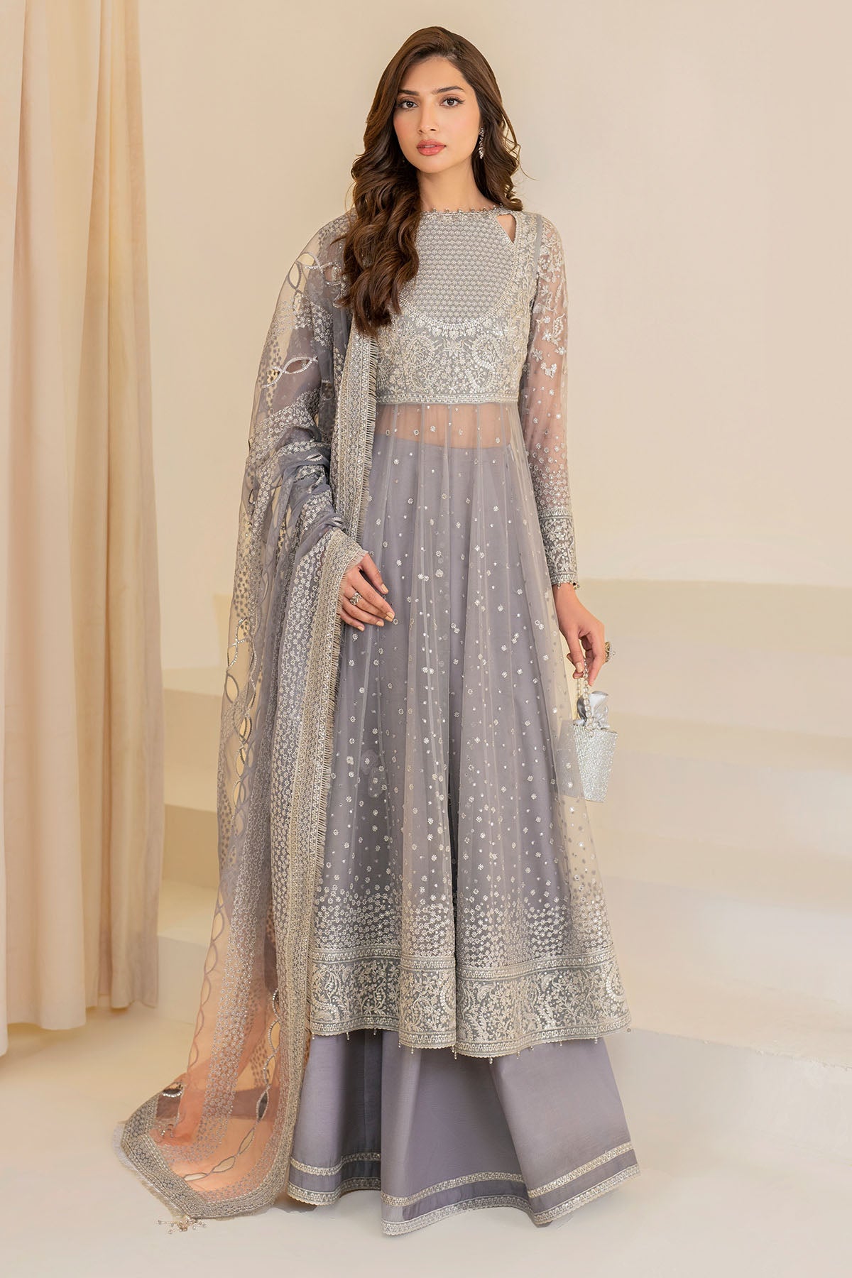 EMBROIDERED CHIFFON UC-3046