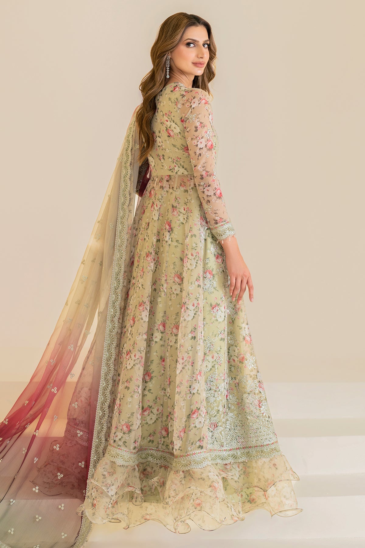 EMBROIDERED CHIFFON UC-3048